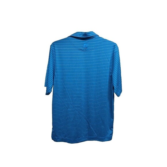 Footjoy Men Striped‎ Soft Stretch Collar Golf Polo Shirt Medium - Picture 4 of 6